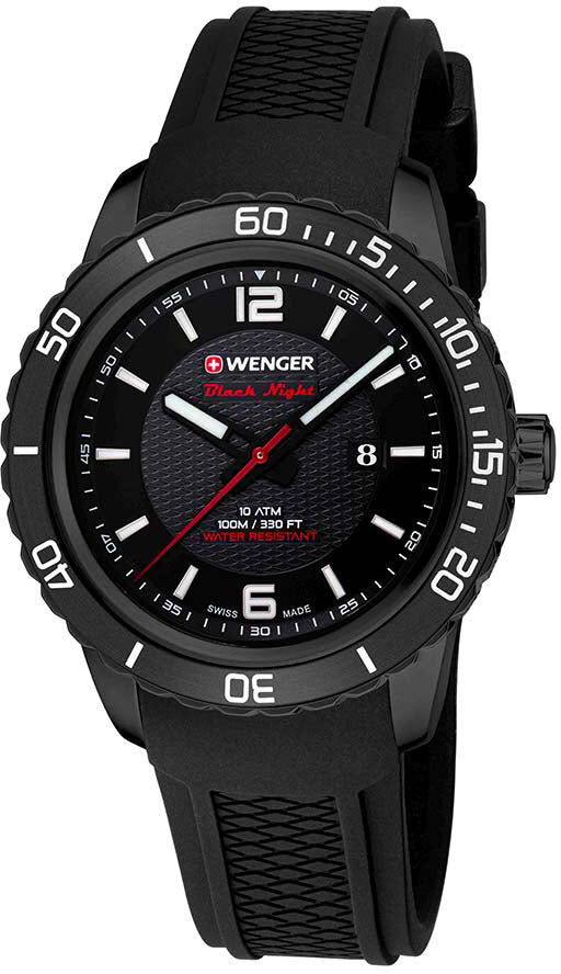 Wenger Watch Roadster Black Night Date PVD 10851124