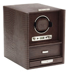 Wolf Blake Single Winder And Storage Brown Lizard