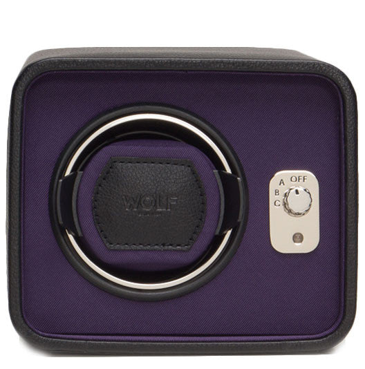 Wolf Windsor Single Winder Black/Purple