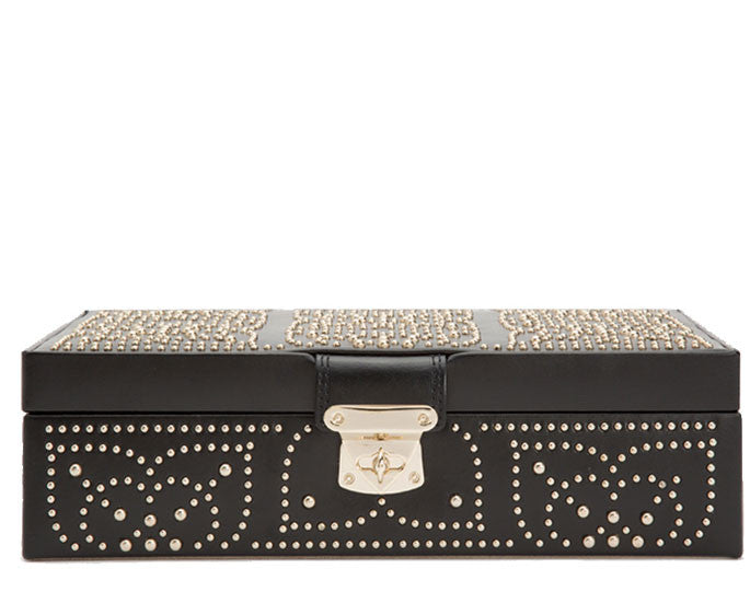 Wolf Marrakesh Flat Jewellery Box Black 308302