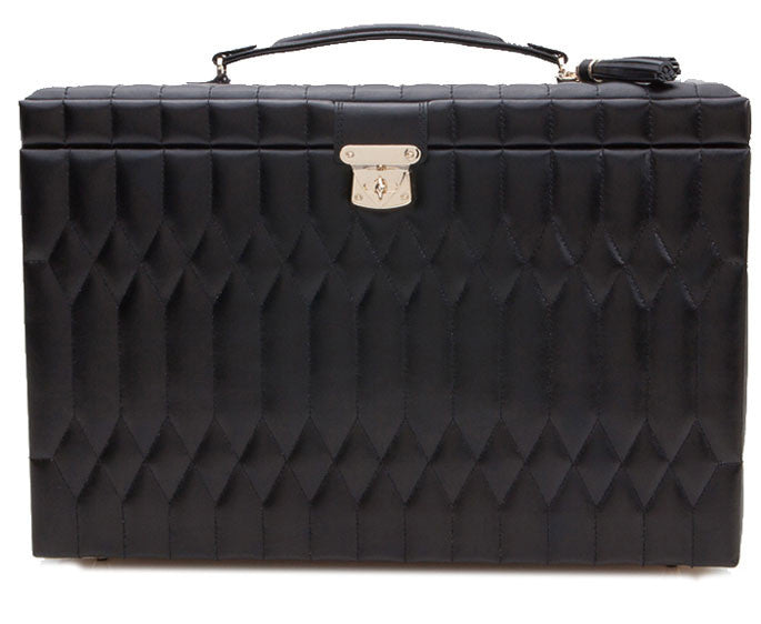 Wolf Caroline Extra Large Jewellery Box Black 329571