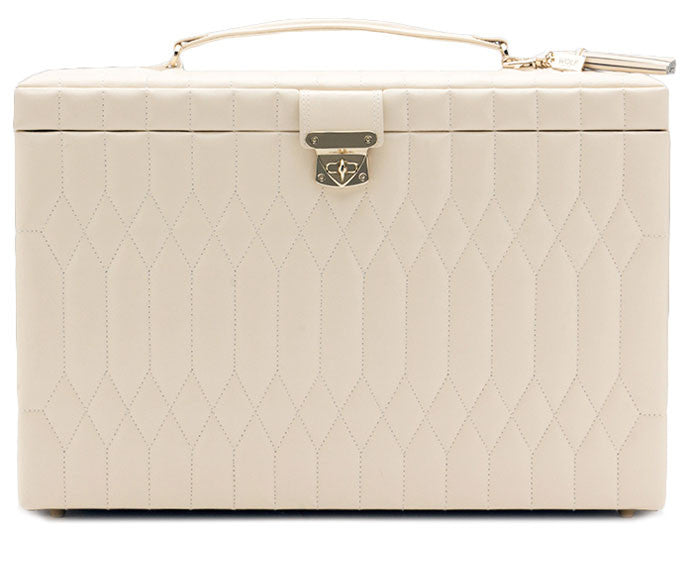 Wolf Caroline Extra Large Jewellery Box Cream 329553