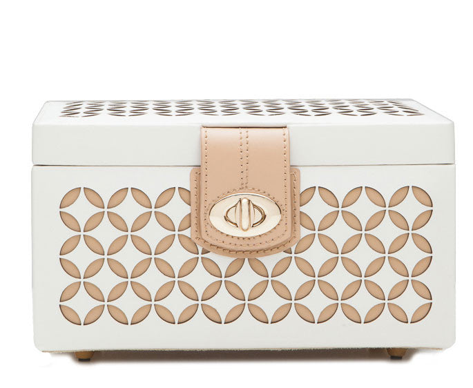 Wolf Chloe Small Jewellery Box Cream 301153