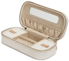 Wolf Chloe Zip Jewellery Case Cream 301253