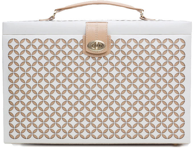 Wolf Chloe Extra Large Jewellery Box Cream 301653