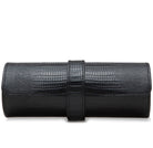 Wolf Blake Watch Roll Black Lizard 305658
