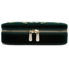 Wolf Jewellery Travel Case Zoe Zip Forest Green 393312
