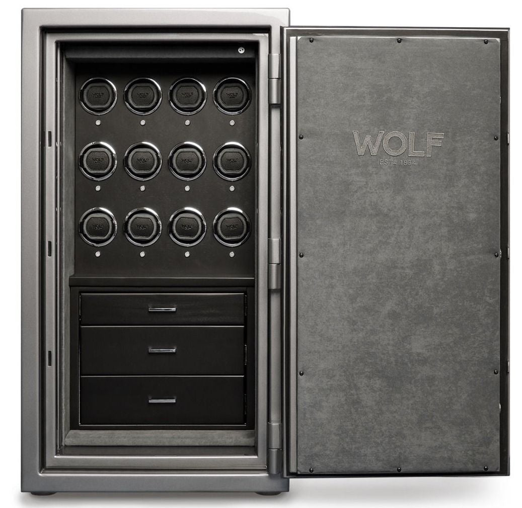 WOLF Watch Safe Atlas 12 Piece Titanium 491265