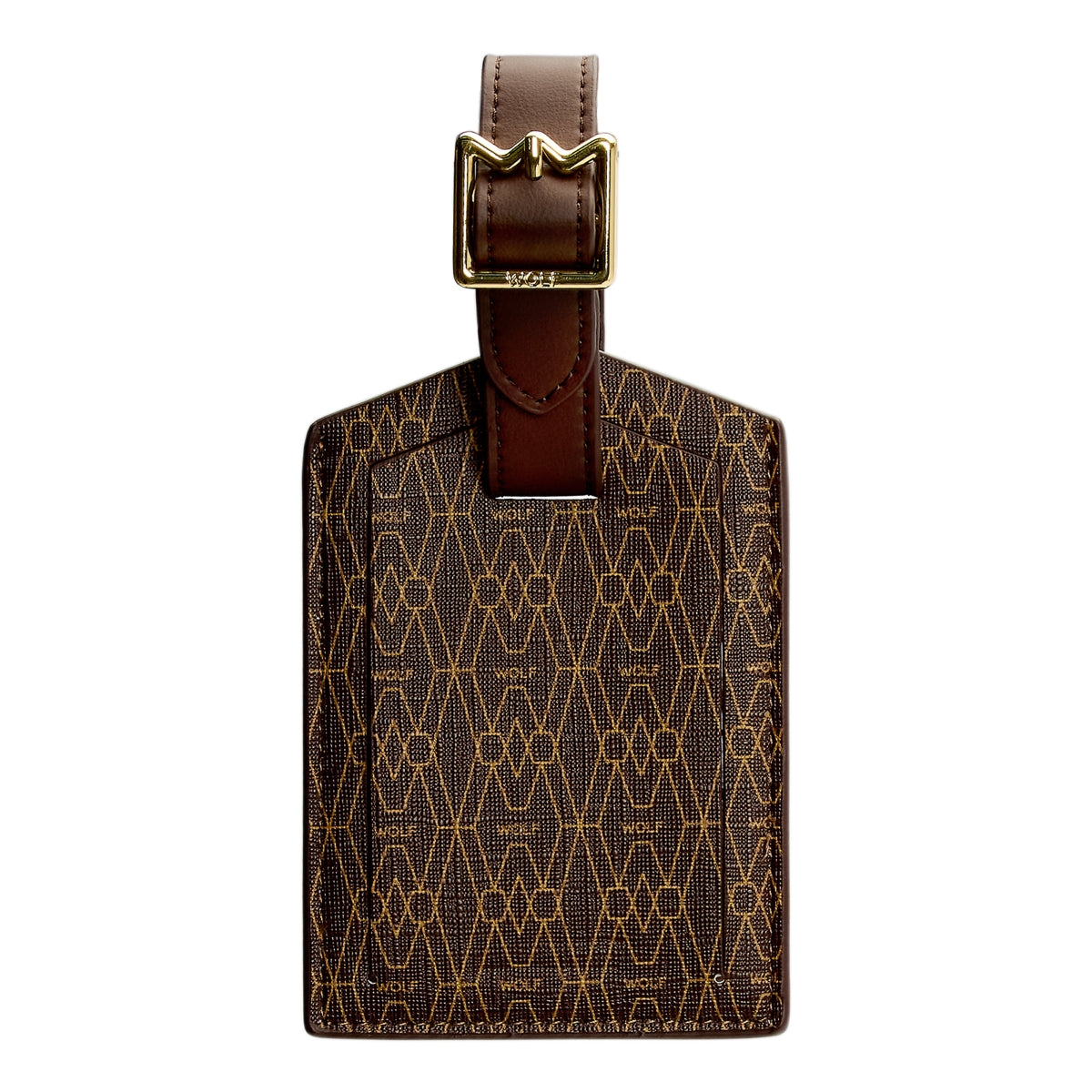 Wolf Signature Vegan Collection Brown Luggage Tag, 776733
