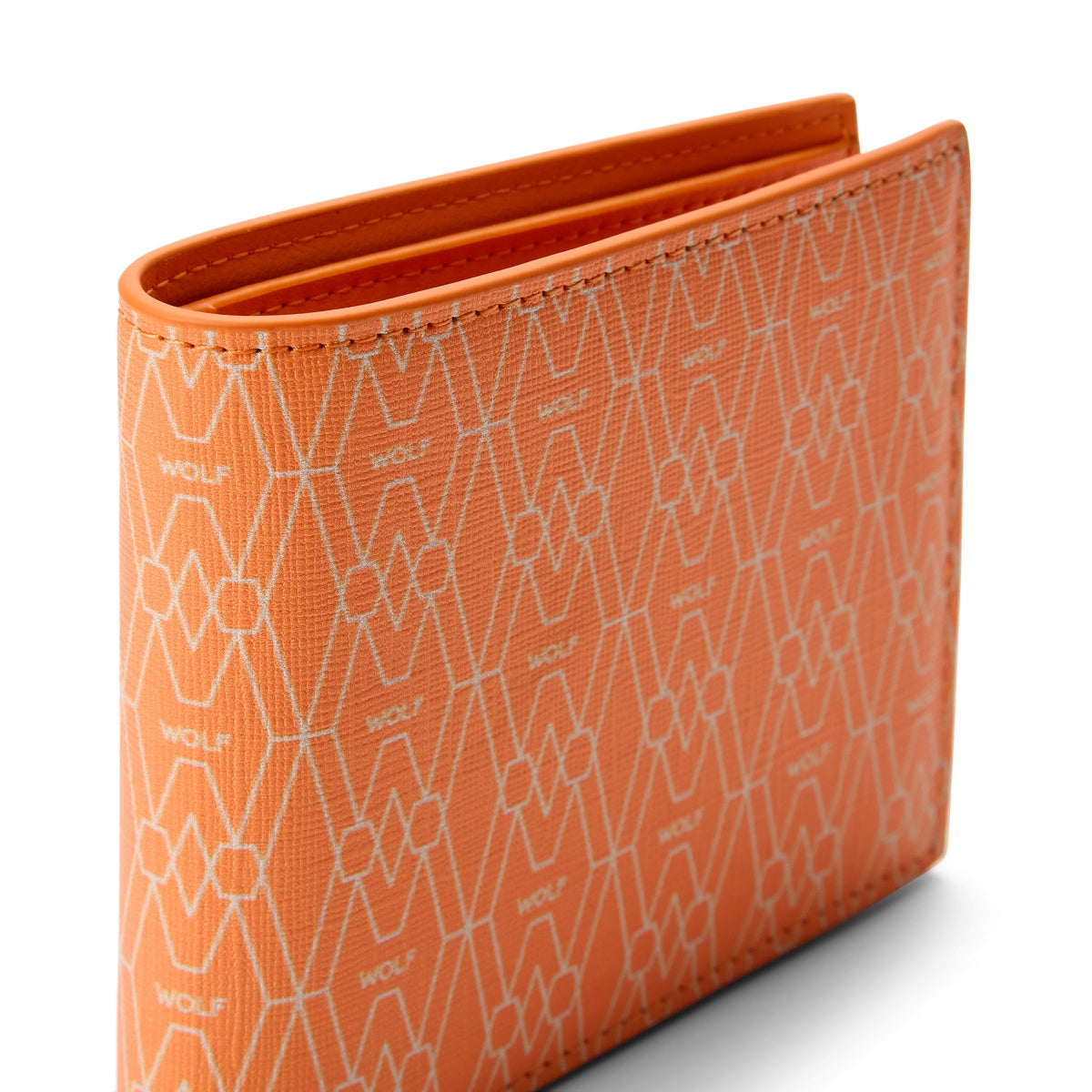 Wolf Signature Vegan Collection Orange Billfold Coin Wallet 776139 Image 4