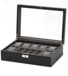 Wolf Watch Box Howard Black 465203