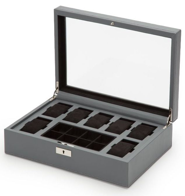 Wolf Watch Box Howard Grey 465265